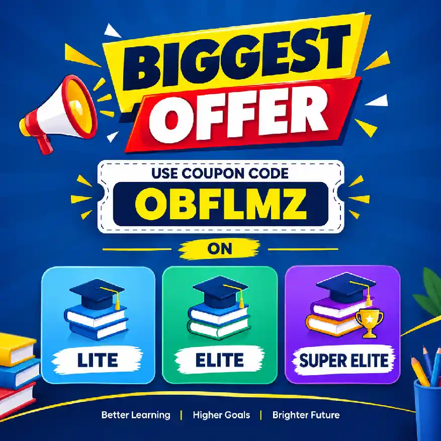 Oliveboard coupon code today: OBFLMZ for upto 95% discount offer on Lite, Elite, and Super Elite plans.